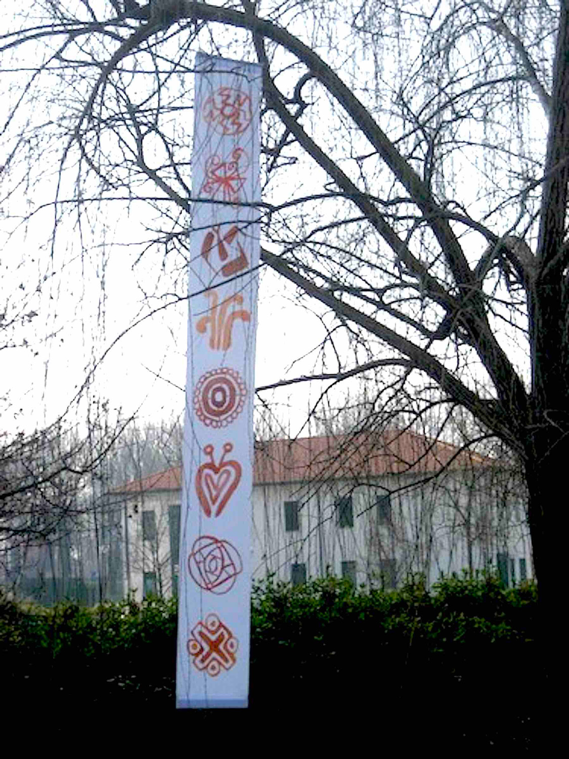 Padova, Parco Europa 2013<br> Artisti per gli Alberi, Segni, telo in poliestere