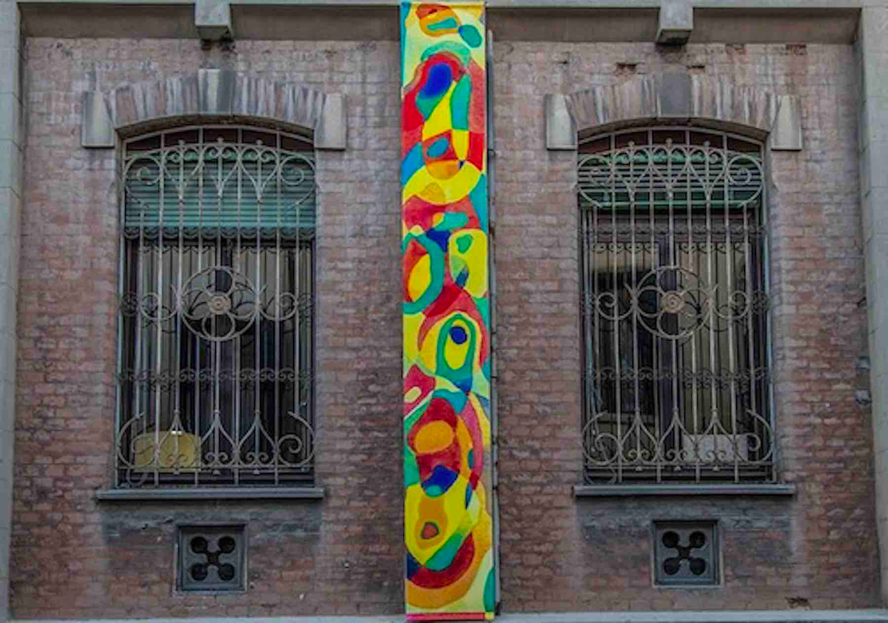 Padova, Centro Storico 2014<br> Artisti al muro, Composizione, telo in poliestere