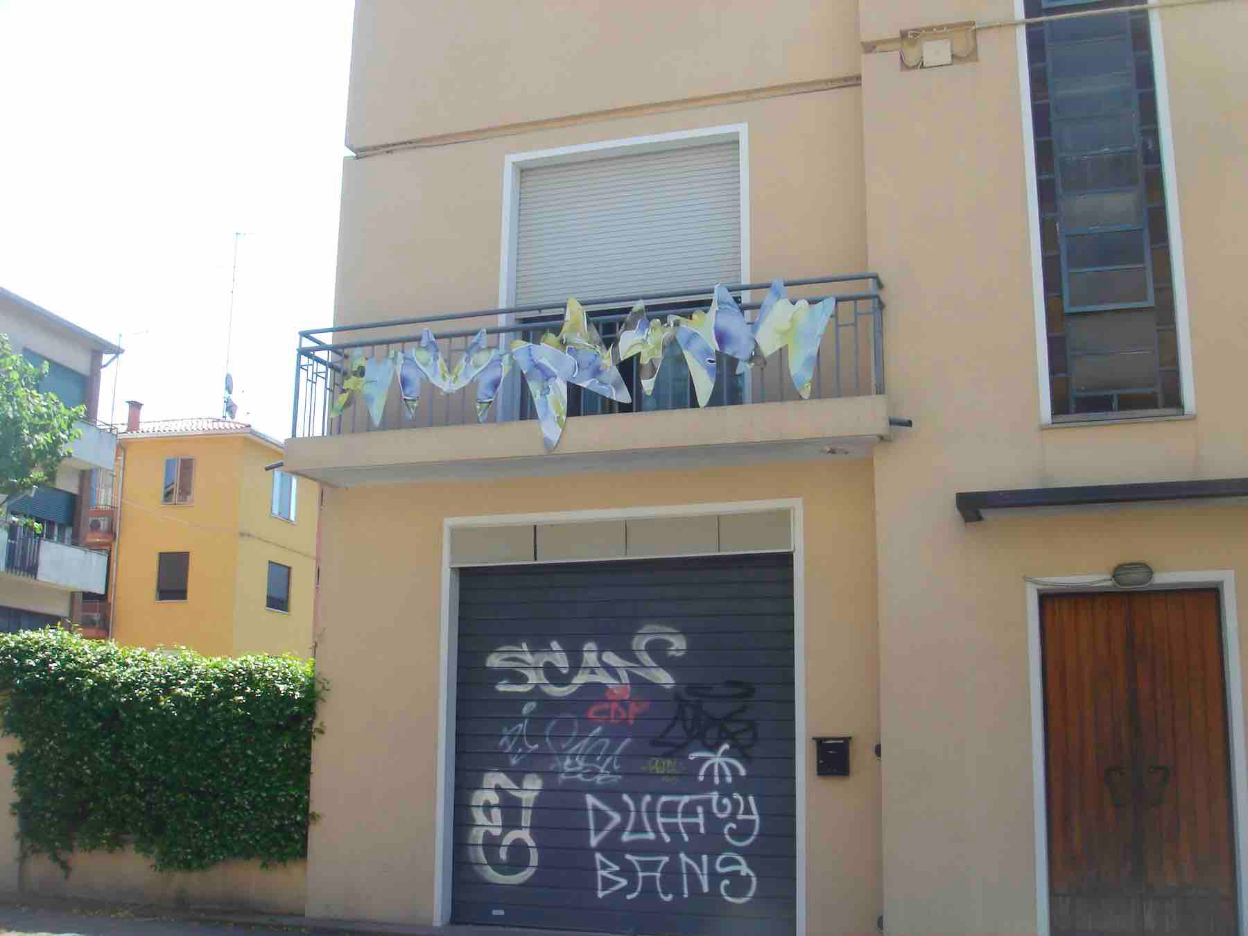 Quartiere Arcella, Padova 2018<br> Farfalle d'acqua, sagome in dibond
