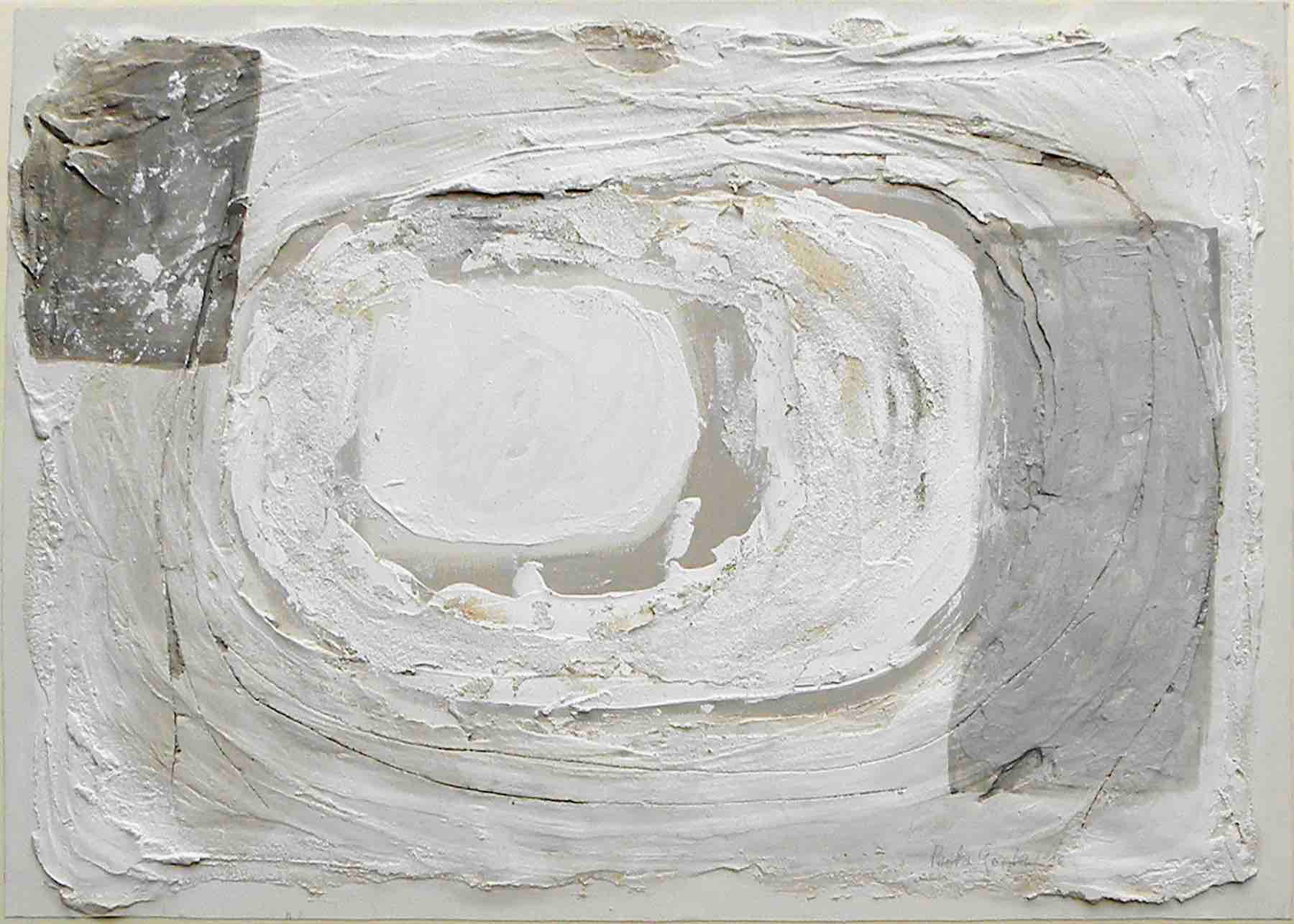 M12_2016<br> 70x50cm, acrilico e gesso su tela e legno
