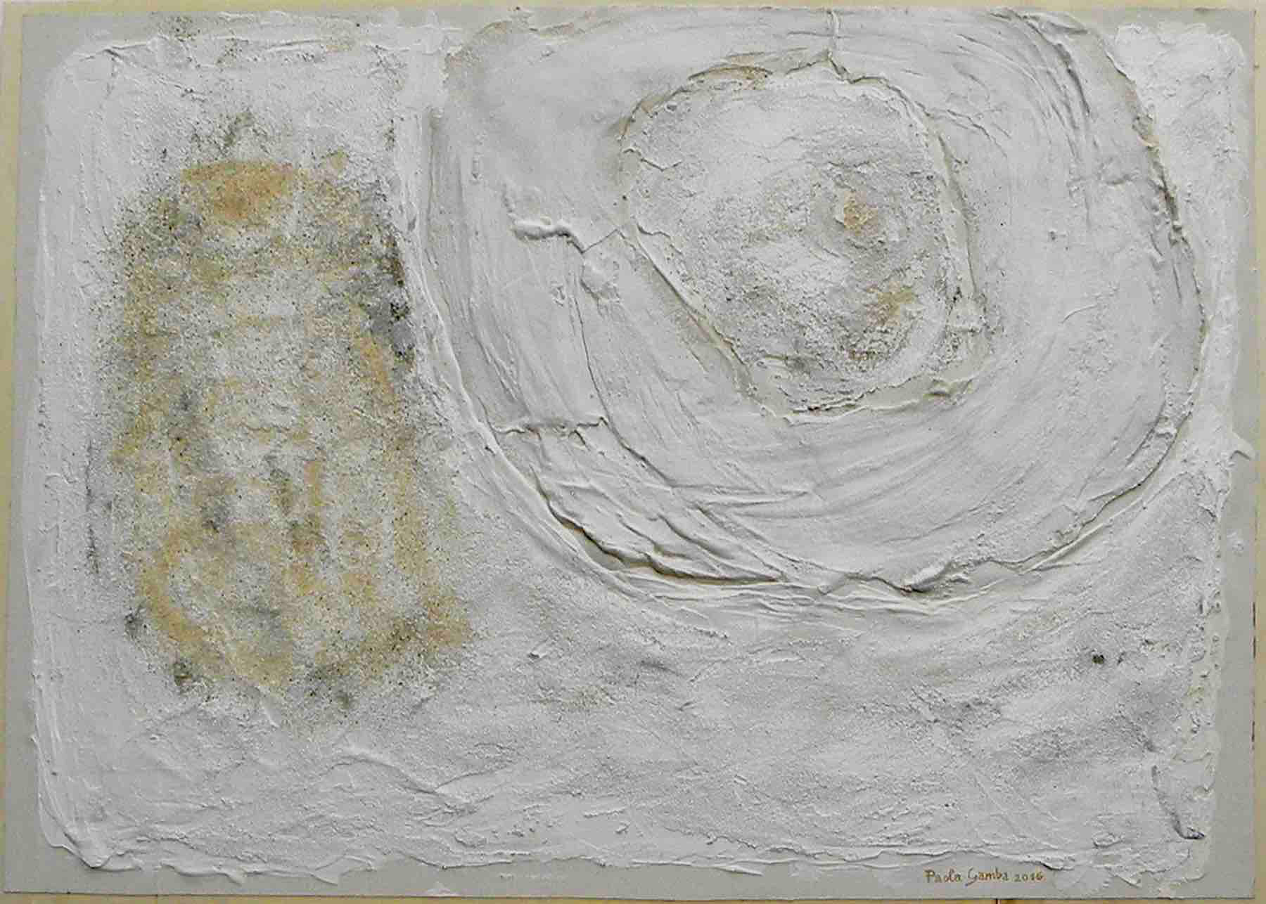 M13_2016<br> 70x50cm, acrilico e gesso su tela e legno