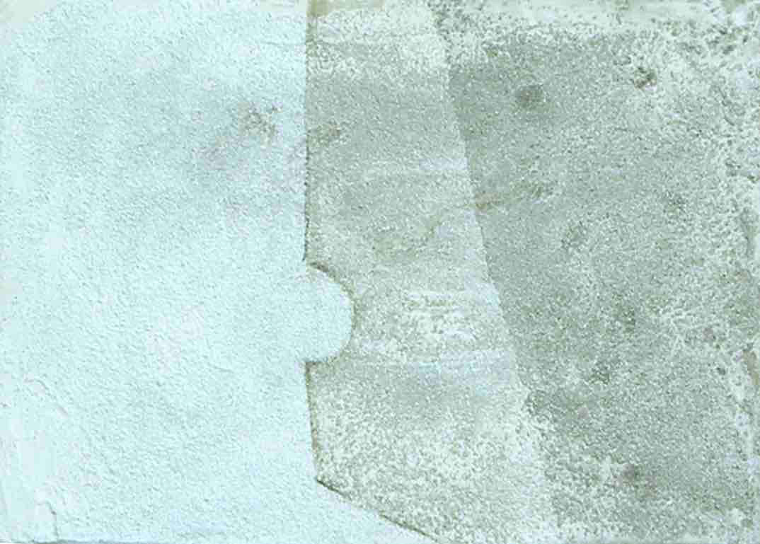 M5_2016<br> 24x17cm, acrilico, sabbia e gesso su cartone