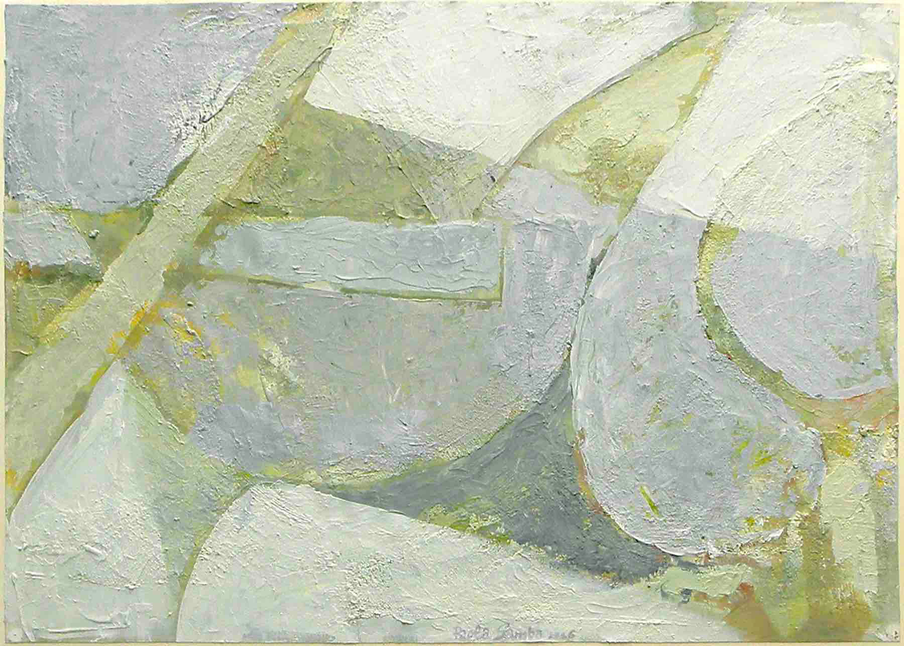 M8_2016<br> 70x50cm, acrilico e gesso su tela e legno