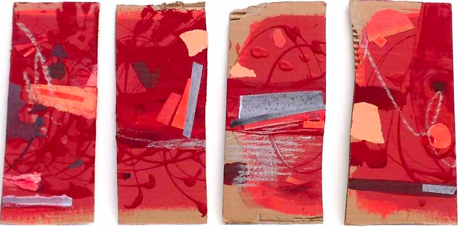 2_2016<br> 10x23cm (x4), acrilico su cartone